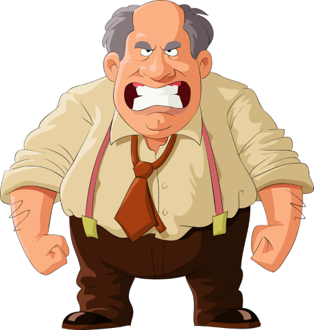angry man