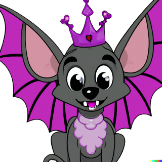 Princess Bat by Dall-E