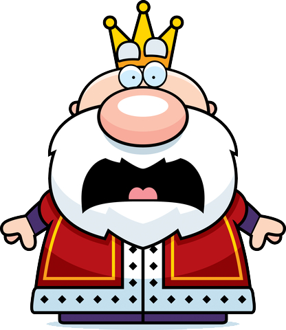 scared king